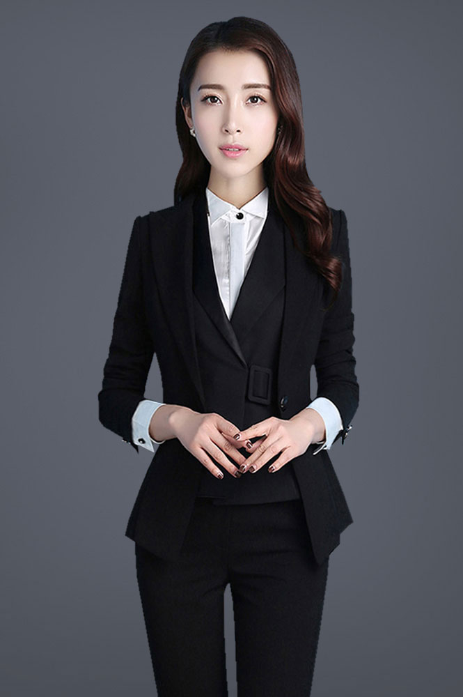 時尚氣質女款職業裝定做