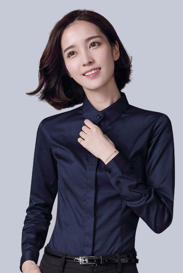 長(zhǎng)袖修身職業(yè)裝襯衣定制